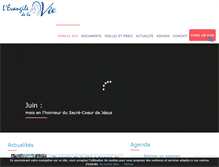 Tablet Screenshot of evangelium-vitae.org